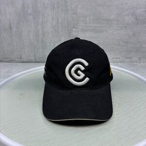 Cleveland Golf Hat Mens OSFA Black Cotton HiBore Embroidered Strapback Cap